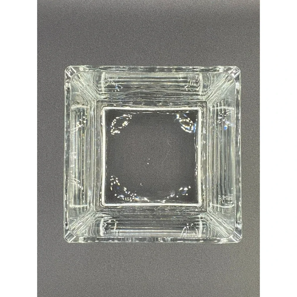 Clear Glass Cube Vase 5
